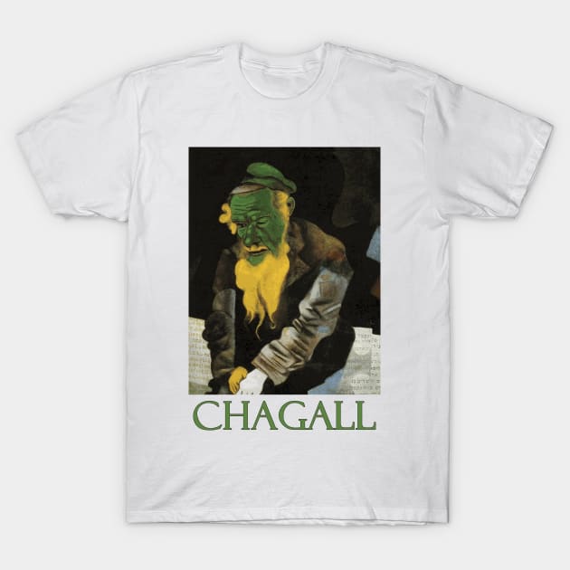 Jew in Green (1914) by Marc Chagall T-Shirt by Naves